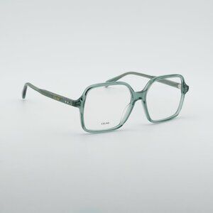Celine CL50126I 093 Eyeglasses Light Green 55mm Square Frame
